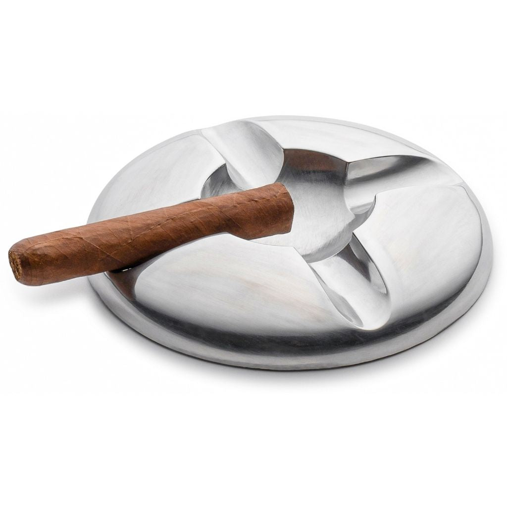 Alloy Metal Cigar Ashtray, Cigar Ashtray, Metal Cigar Ashtray Round Quad