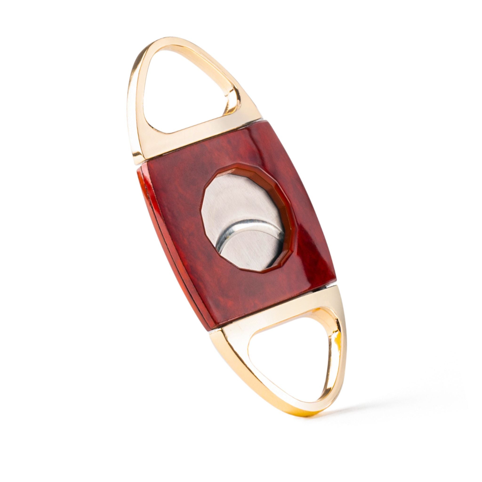 The Hex Rosewood Gold Double Blade Cutter-Cigar Cutters & Punches-Cigar Essentials-Cigar Oasis