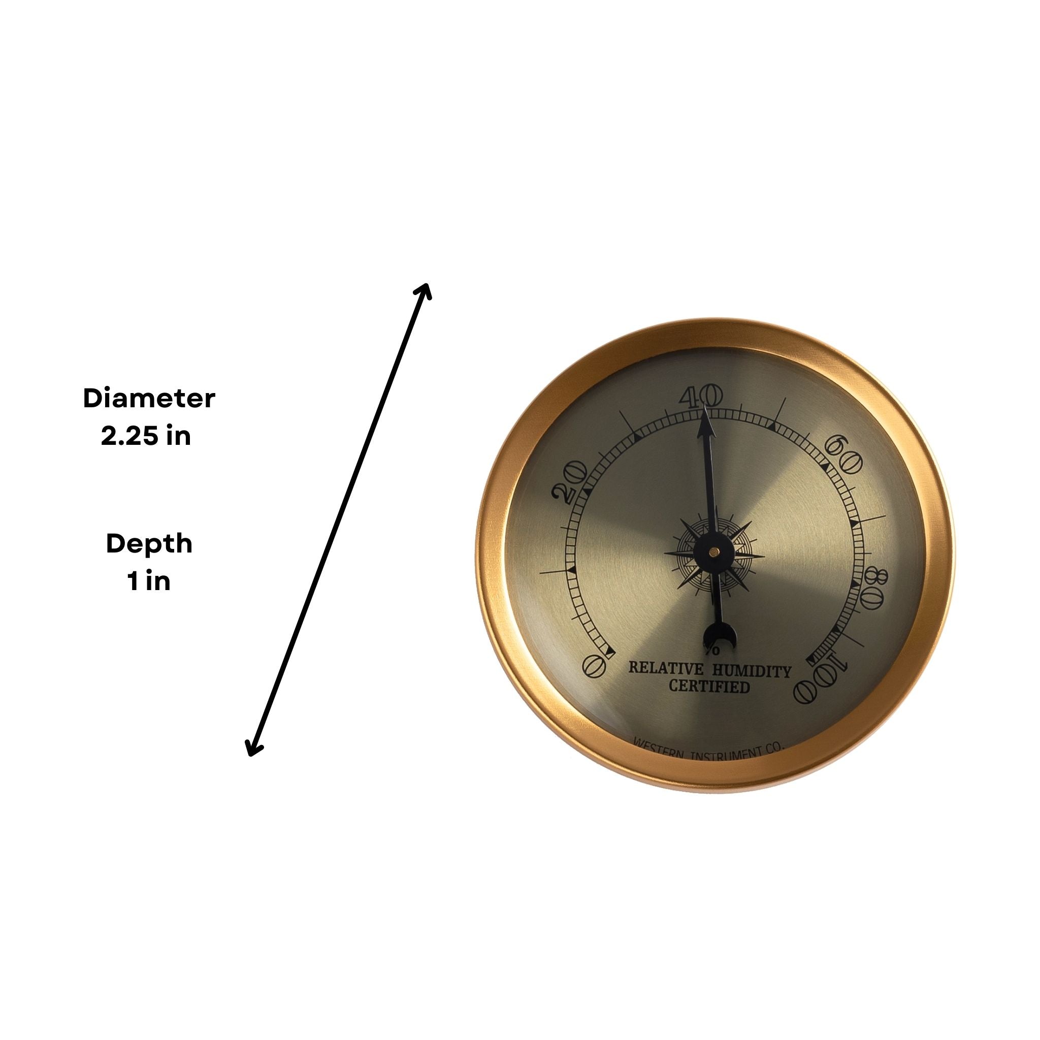 Analog Hygrometer Mechanical Round Hygrometer Humidity Gauge for